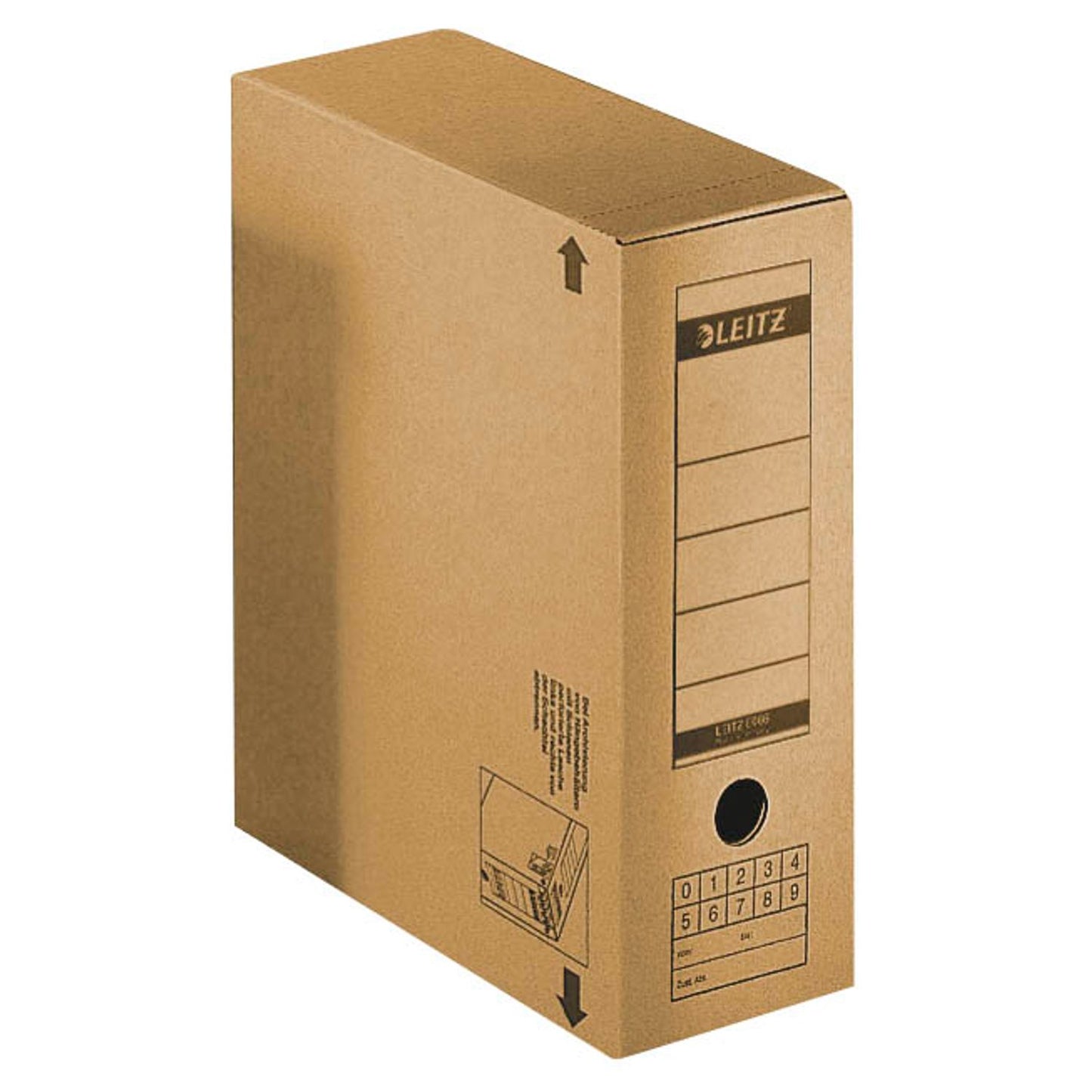 LEITZ Archivboxen braun 12,0 x 32,5 x 27,5 cm | 60860000 | 1 Pack = 10 St.