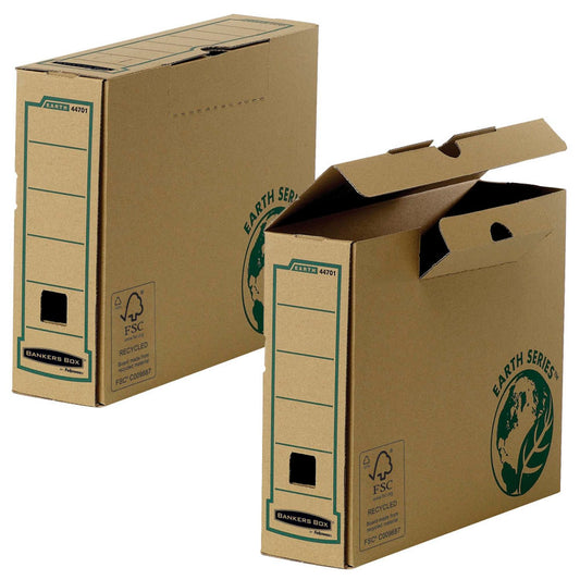 Bankers Box Archivboxen Earth Series 80mm A4 braun 8,0 x 31,9 x 25,4 cm | 4470101 | 1 Pack = 20 St.