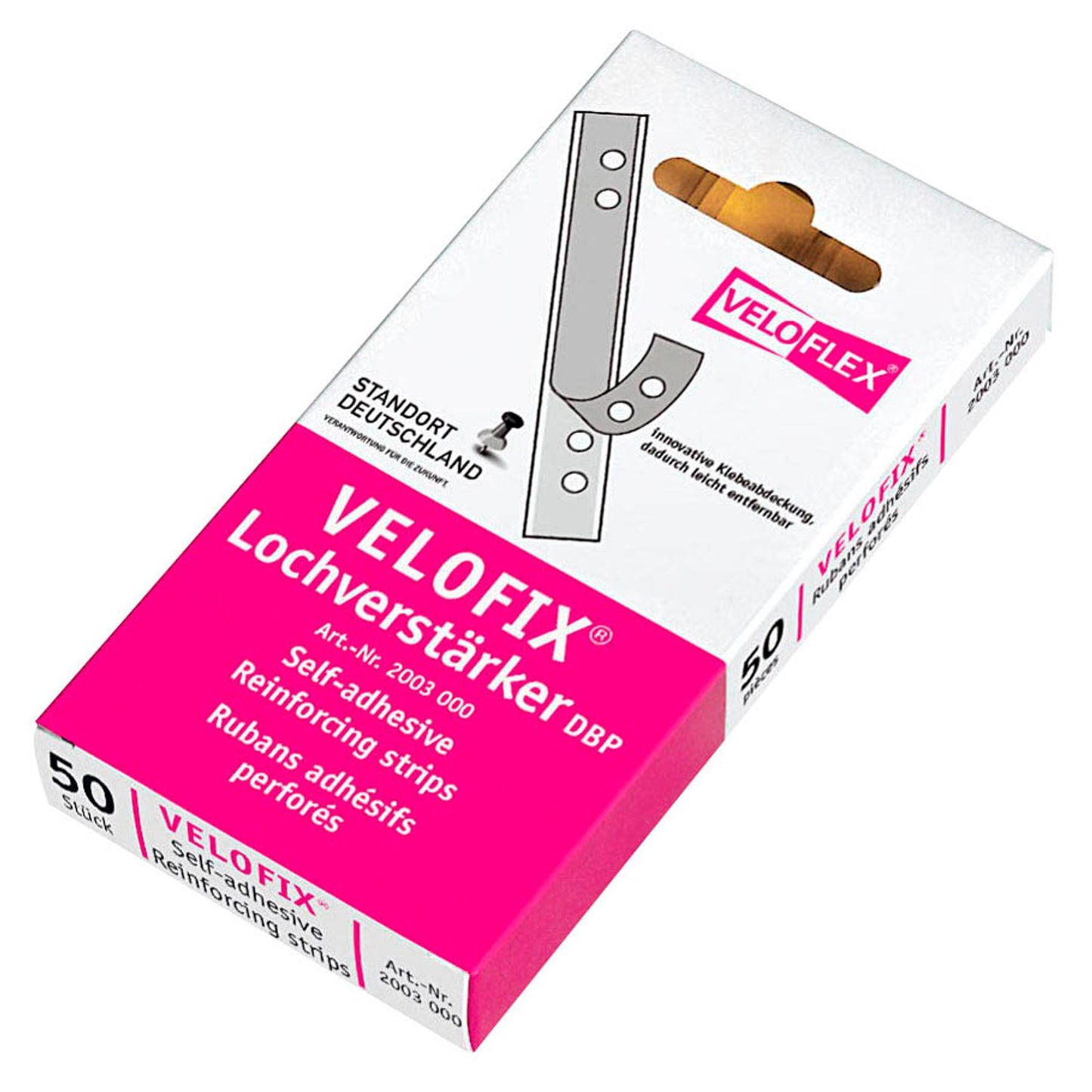 VELOFLEX Lochverstärker VELOFIX® glasklar | 2003000 | 1 Pack = 50 St.