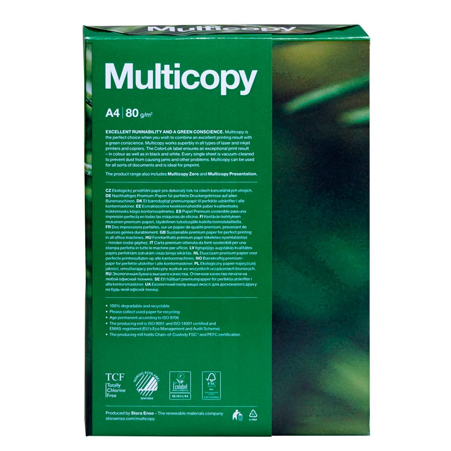Multicopy Kopierpapier ORIGINAL DIN A4 80 g/qm | 88127521 | 1 Pack = 500 Blatt