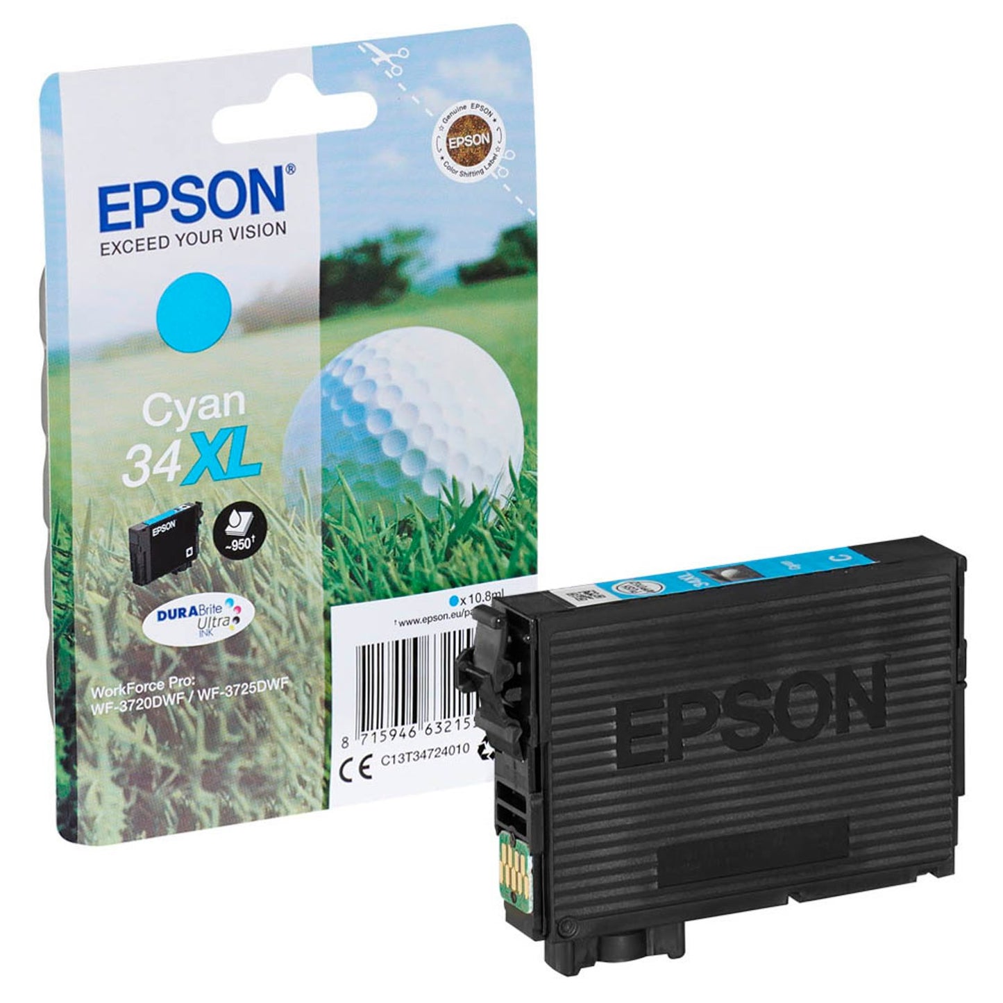 EPSON 34XL /T3472XL cyan Druckerpatrone | C13T34724010