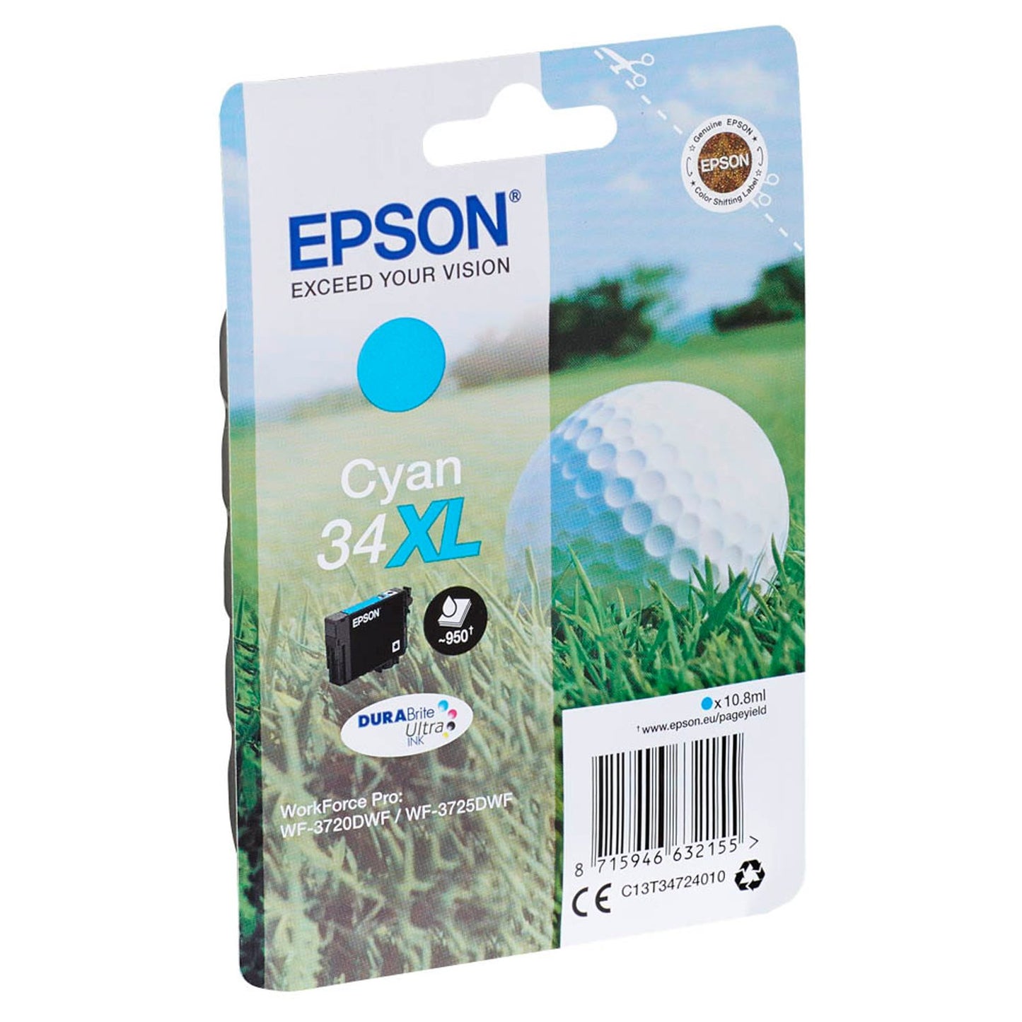 EPSON 34XL /T3472XL cyan Druckerpatrone | C13T34724010
