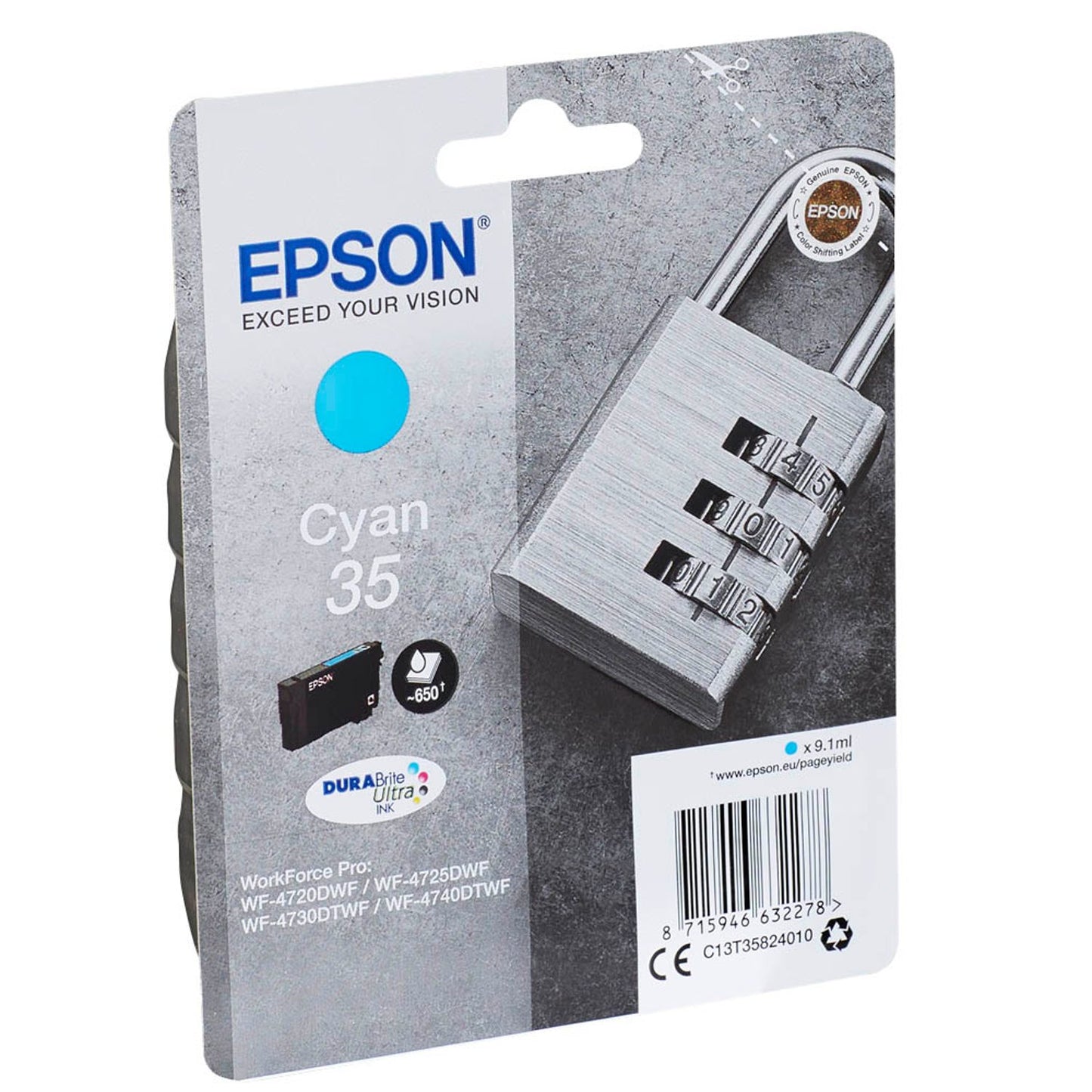 EPSON 35 / T3582 cyan Druckerpatrone | C13T35824010