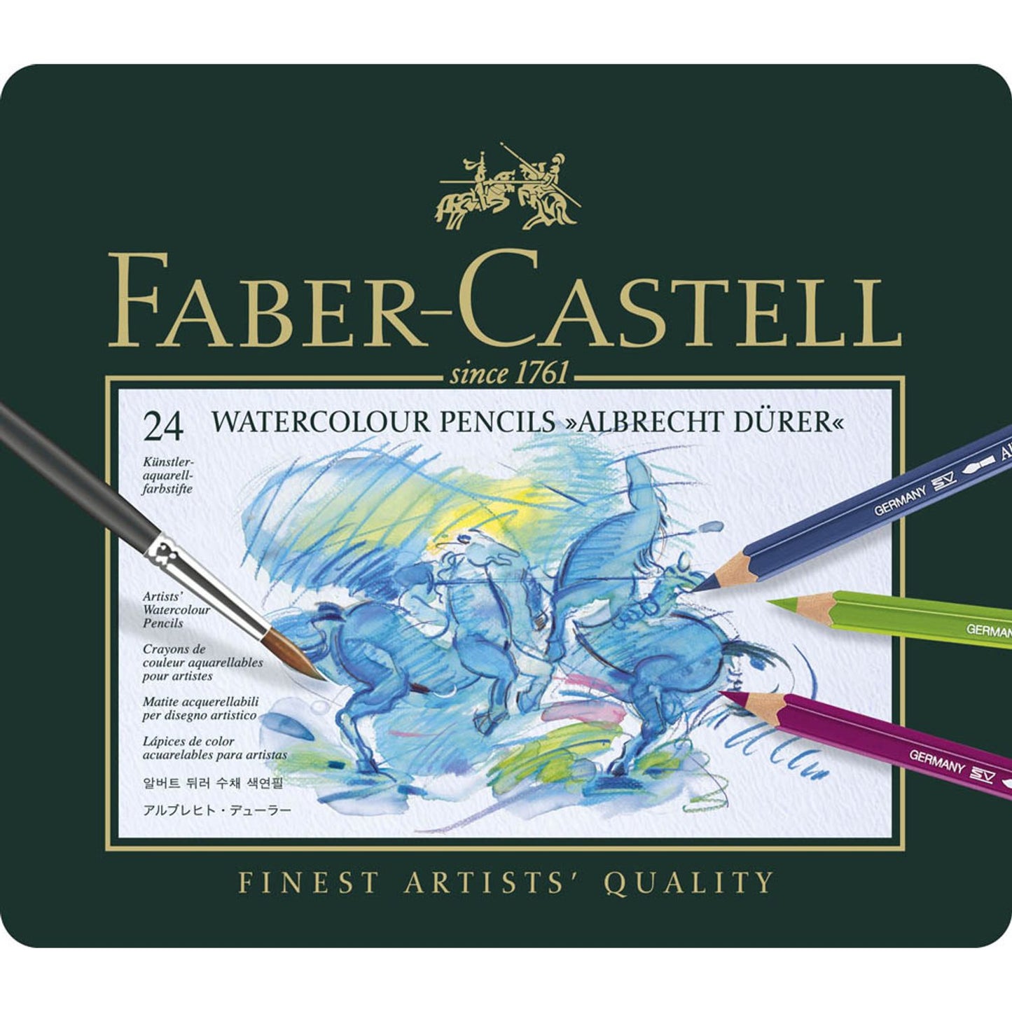 FABER-CASTELL Albrecht Dürer Buntstifte farbsortiert | 117524 | 1 Pack = 24 St.