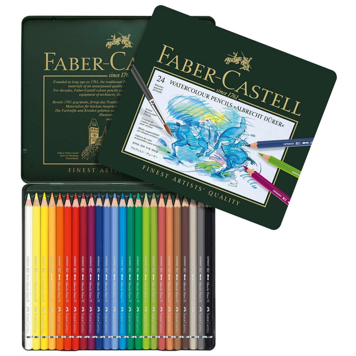 FABER-CASTELL Albrecht Dürer Buntstifte farbsortiert | 117524 | 1 Pack = 24 St.