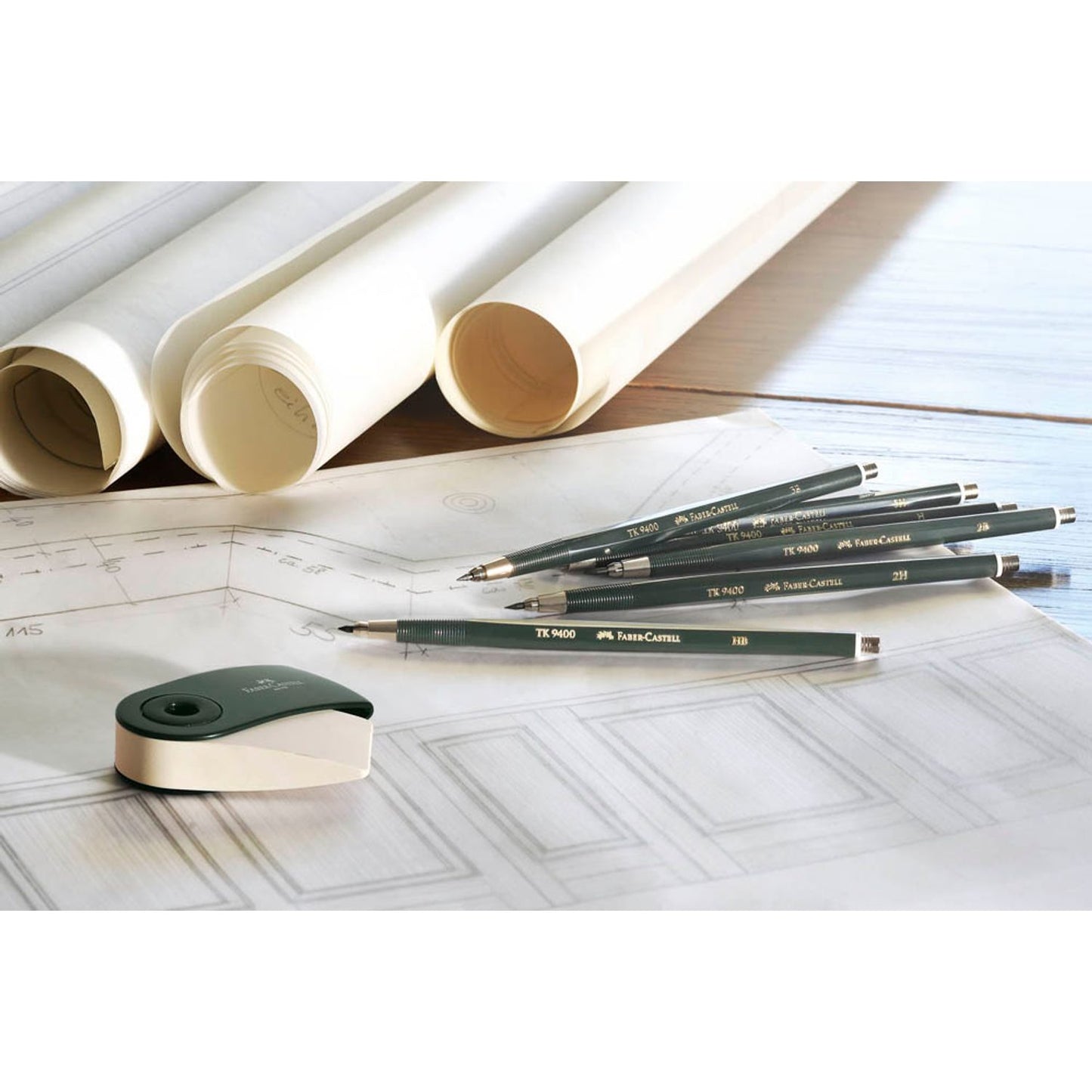 FABER-CASTELL TK® 9400 Fallminenstift grün HB 2,0 mm | 139400