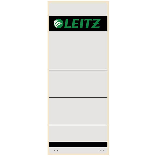 LEITZ Ordneretiketten 1647-00-85 grau | 16470085 | 1 Pack = 10 St.