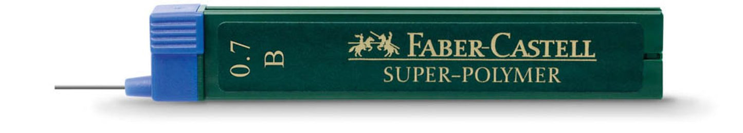 FABER-CASTELL SUPER-POLYMER Feinminen-Bleistiftminen schwarz B
