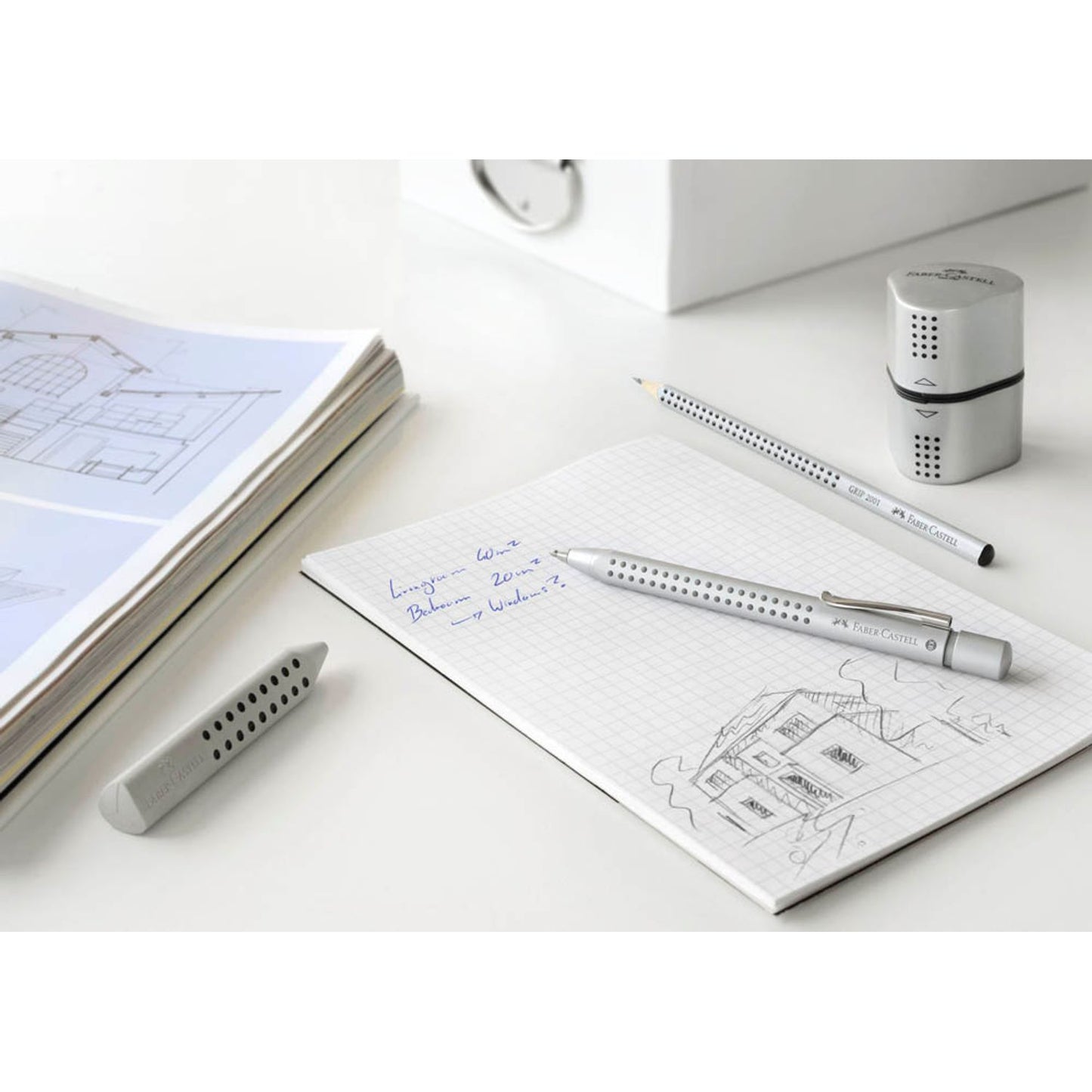 FABER-CASTELL Radiergummi GRIP 2001 grau | 187100