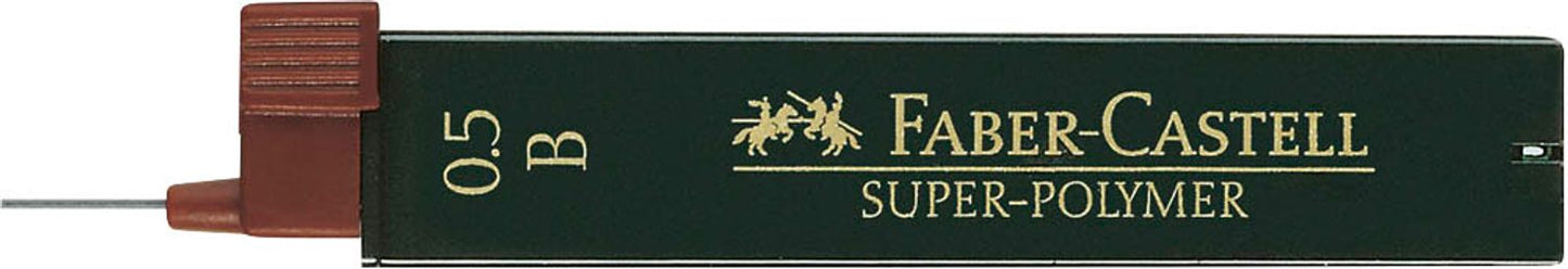 FABER-CASTELL SUPER-POLYMER Feinminen-Bleistiftminen schwarz B