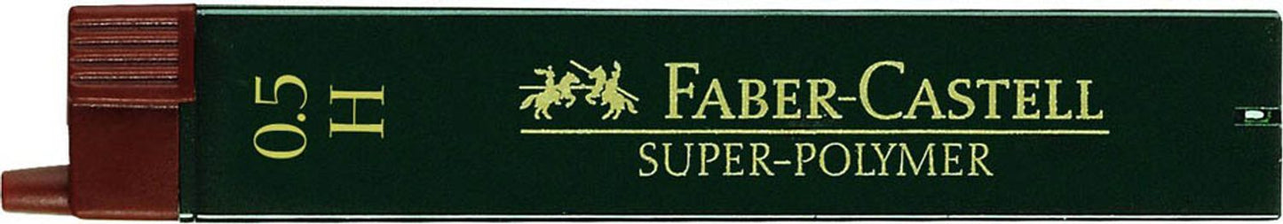 FABER-CASTELL SUPER-POLYMER Feinminen-Bleistiftminen schwarz mm,  St.