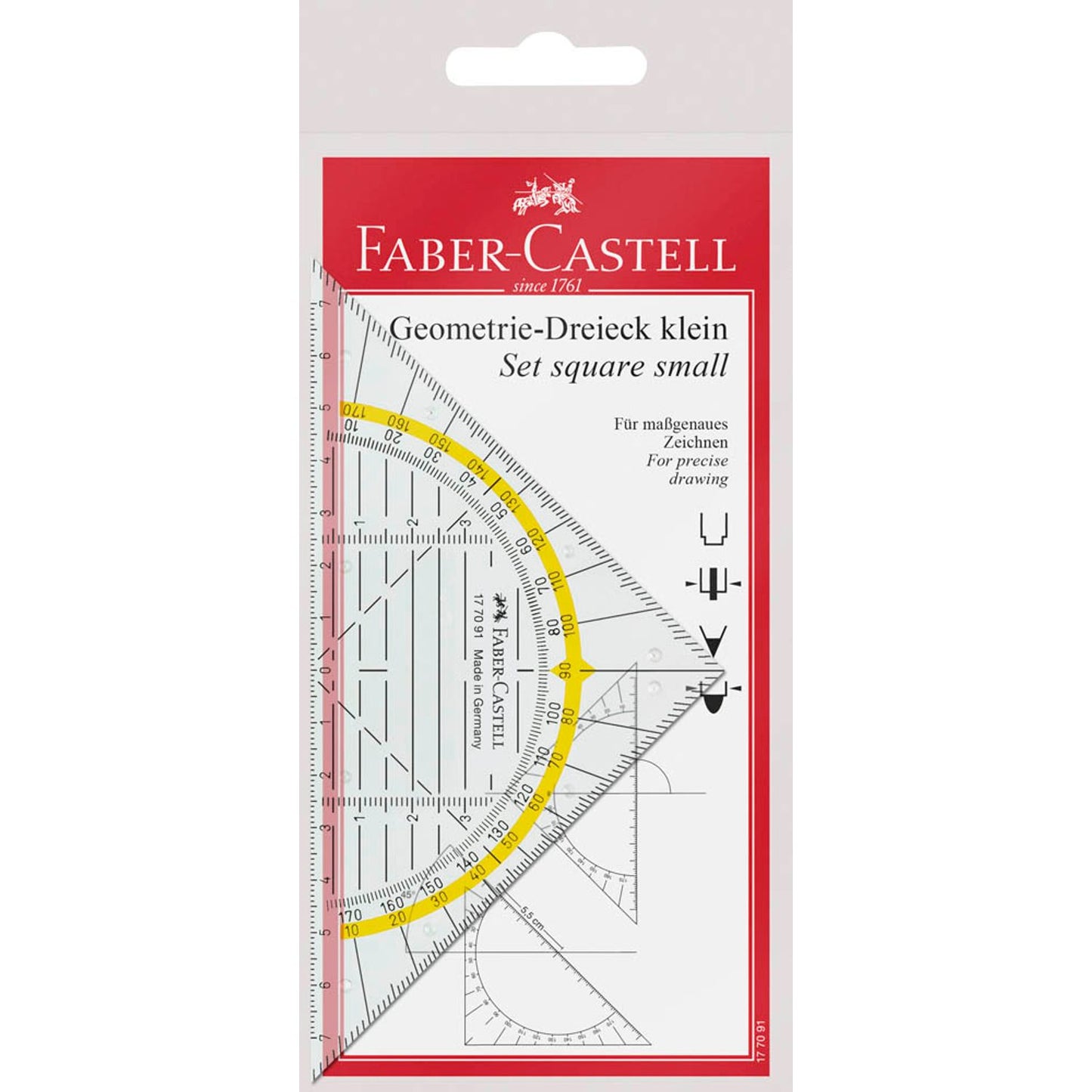 FABER-CASTELL Geometrie-Dreieck 14,0 cm | 177091