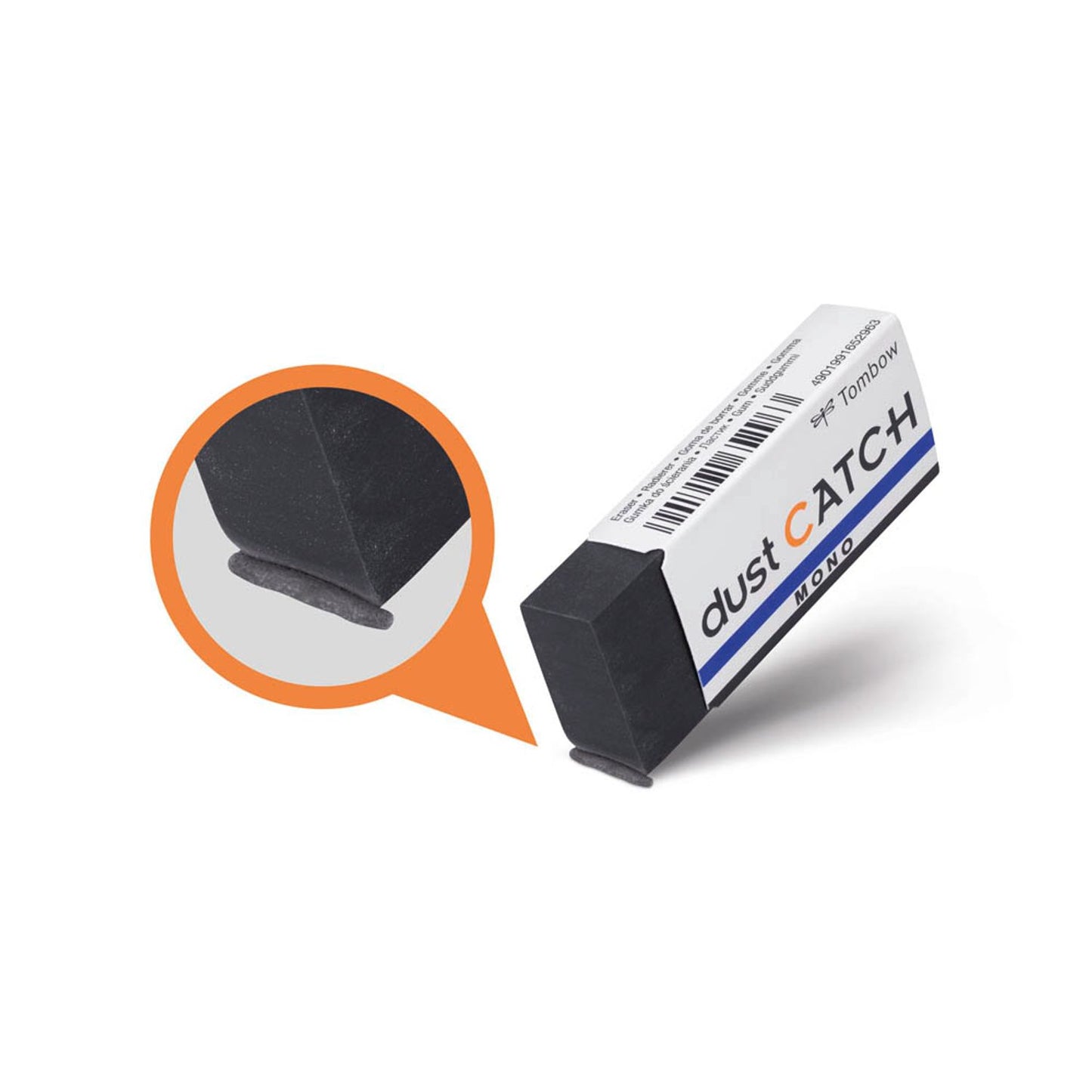 Tombow Radiergummi MONO dust CATCH schwarz | EN-DC