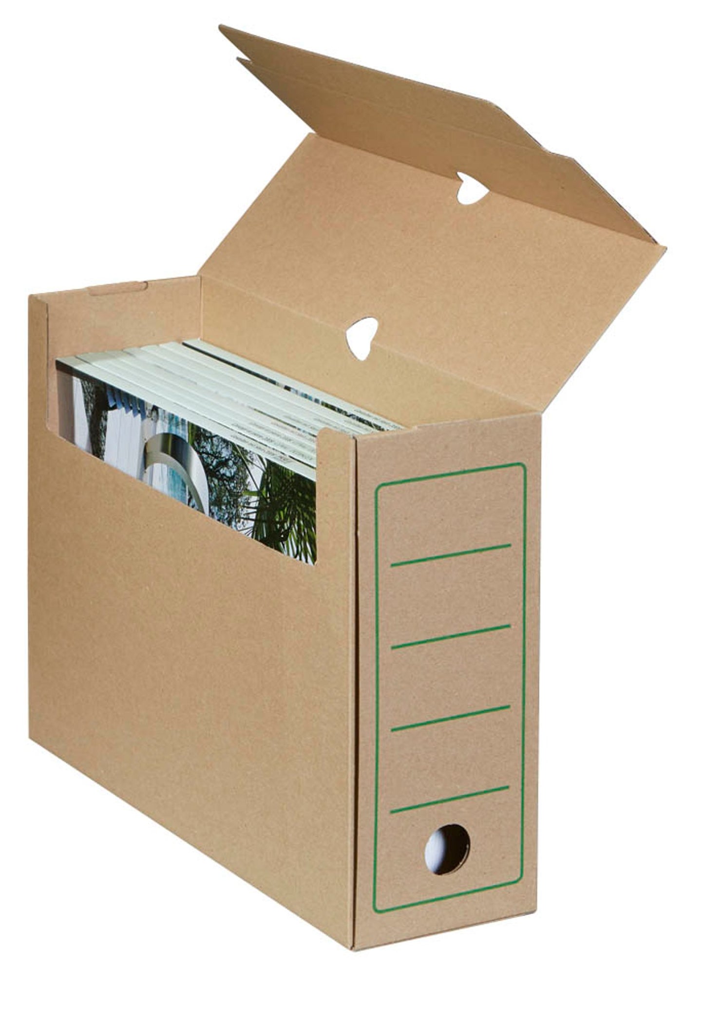 10 Cartonia Archivboxen braun