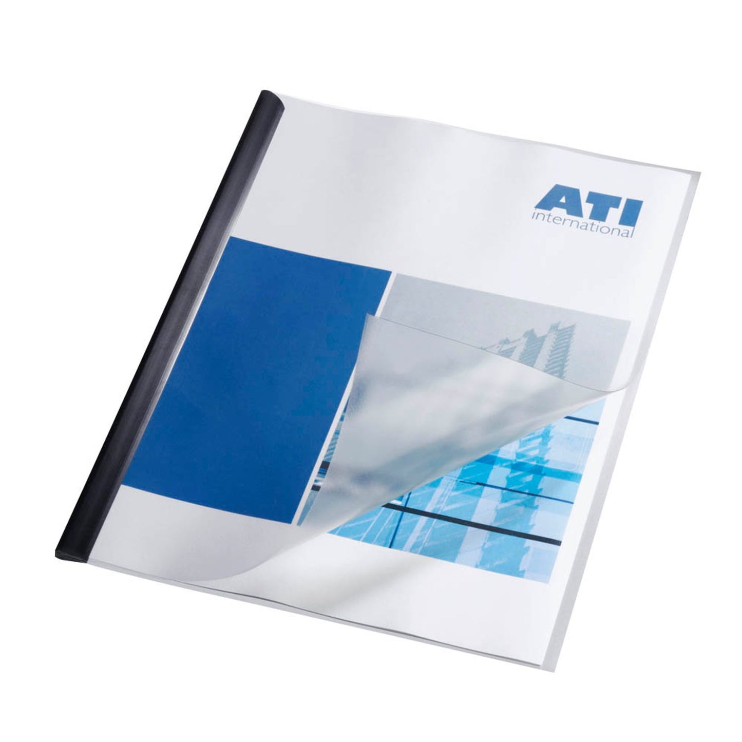 DURABLE Klemmschienenhüllen DIN A4 transparent genarbt 0,12 mm | 293919 | 1 Pack = 50 St.