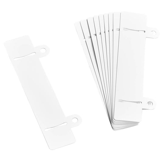 VELOFLEX Heftstreifen weiß Kunststoff | 2906010 | 1 Pack = 10 St.