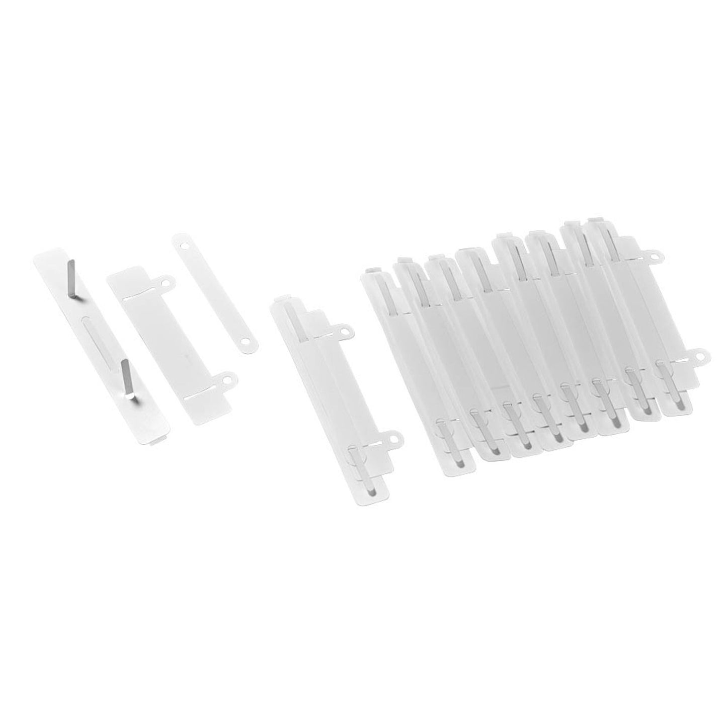 VELOFLEX Heftstreifen, selbstklebend weiß Kunststoff | 2803010 | 1 Pack = 10 St.