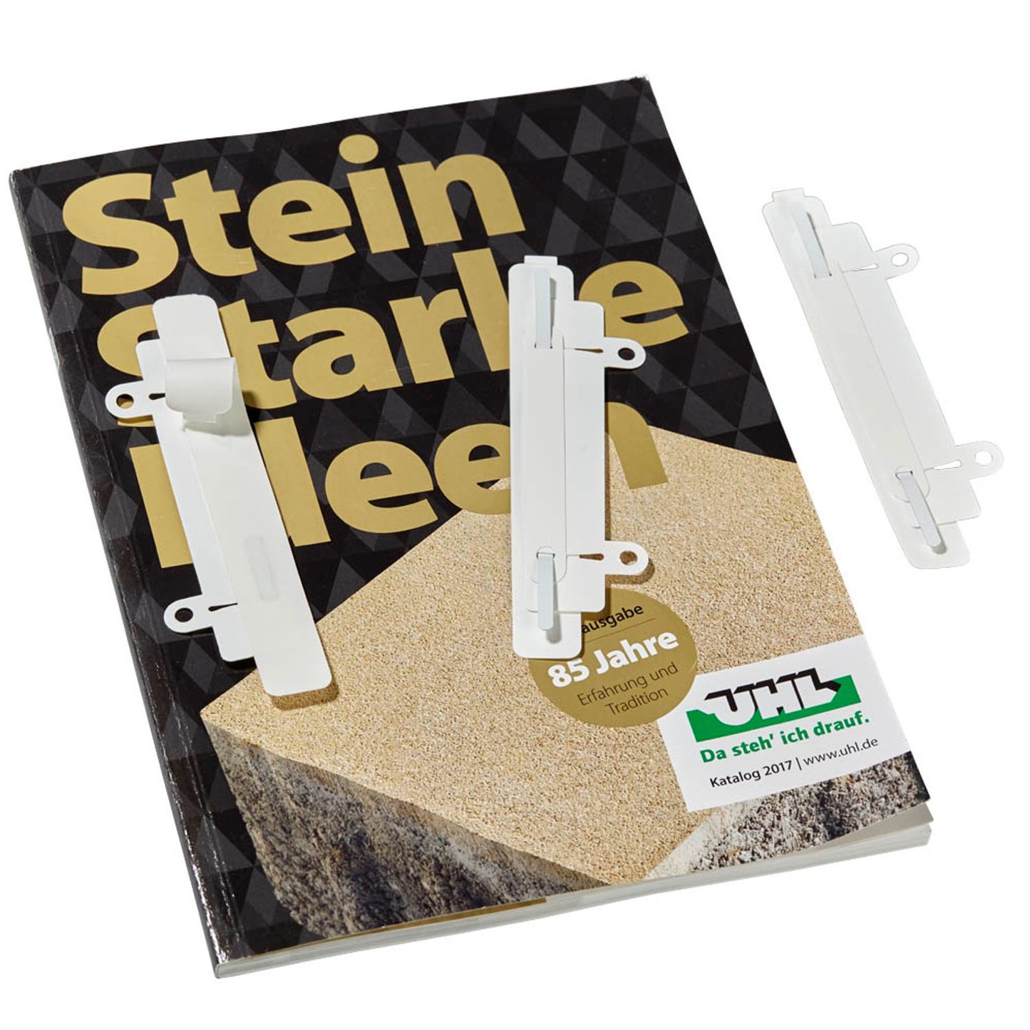 VELOFLEX Heftstreifen, selbstklebend weiß Kunststoff | 2803010 | 1 Pack = 10 St.