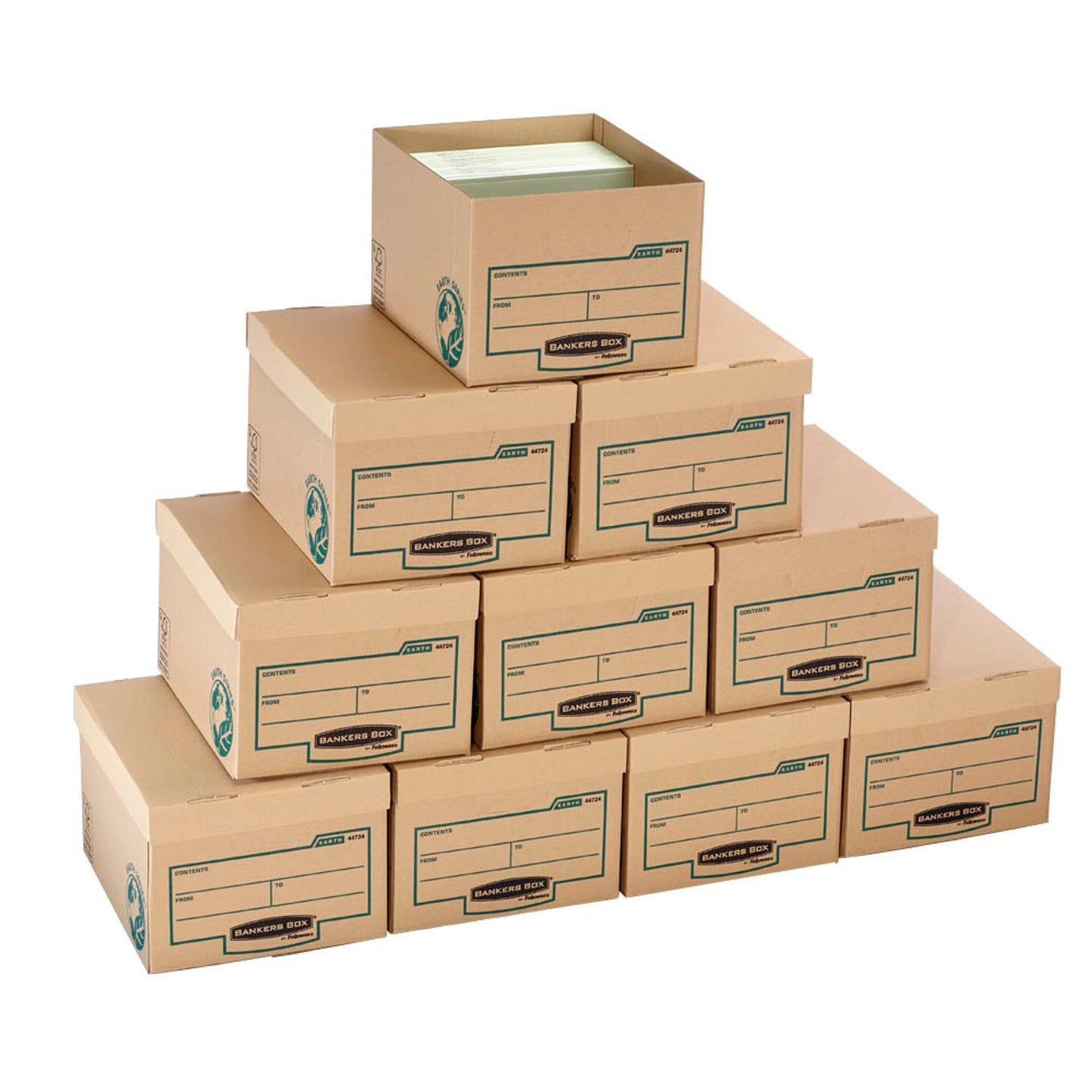 Bankers Box Archivboxen ® Earth Series Budget Box braun 32,6 x 39,6 x 25,7 cm | 4472401 | 1 Pack = 10 St.