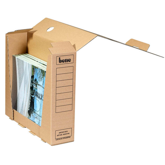 bene Archivboxen braun 8,0 x 29,0 x 33,0 cm | 96900 | 1 Pack = 20 St.