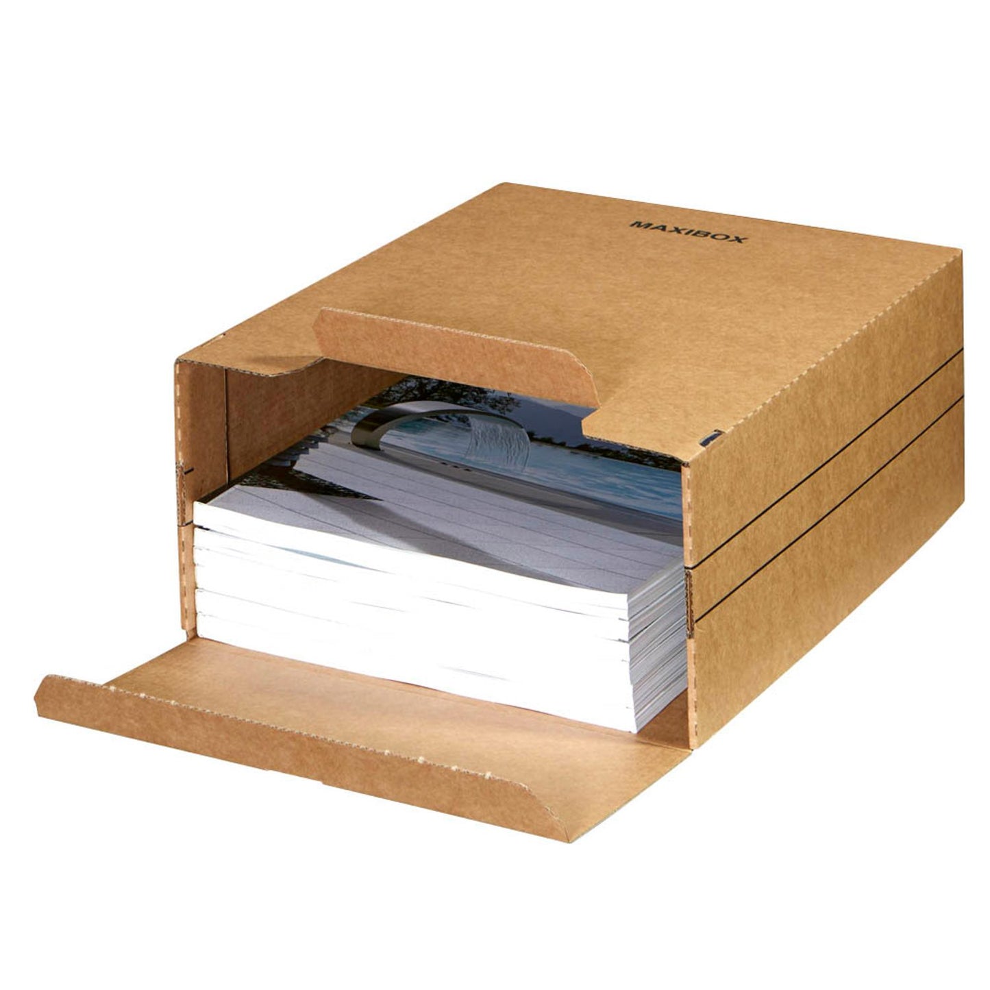 Top-Print Archivboxen braun 24,4 x 32,1 x 12,5 cm | 557K10 | 1 Pack = 10 St.