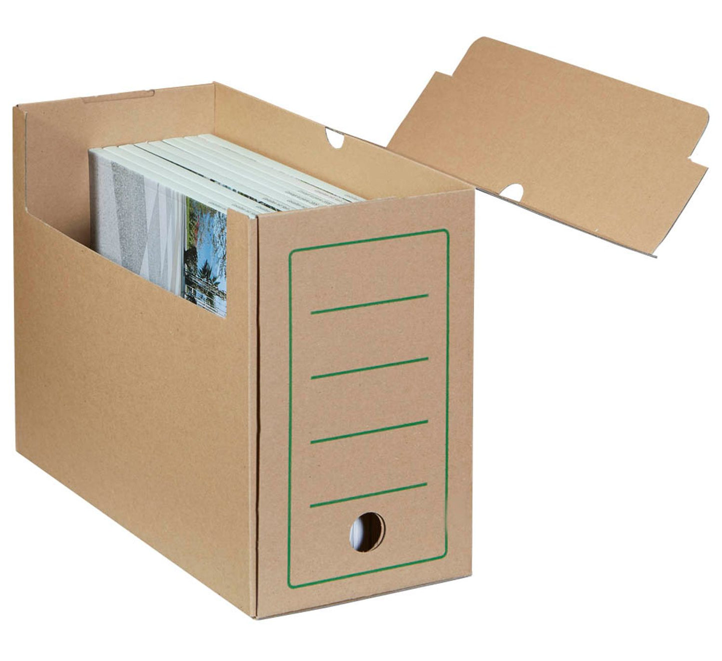 10 Cartonia Archivboxen braun