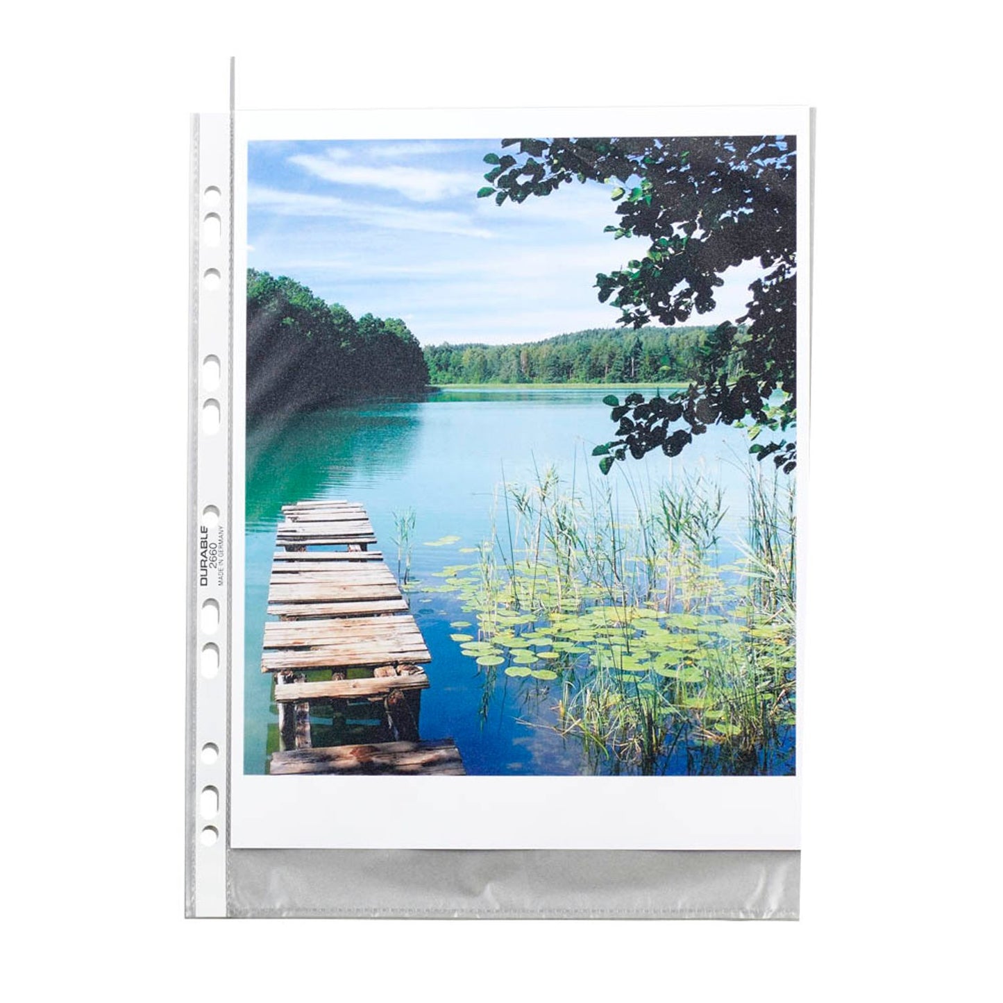 DURABLE Prospekthüllen DIN A4 transparent genarbt 0,045 mm | 265919 | 1 Pack = 100 St.