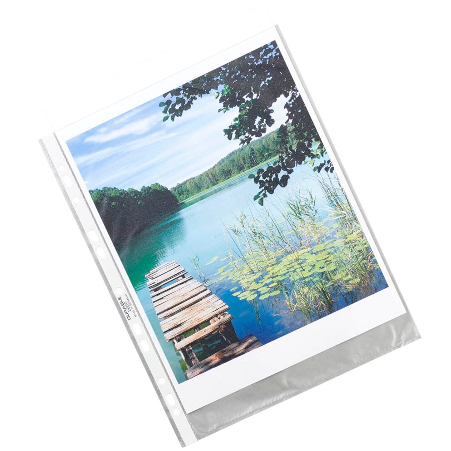 DURABLE Prospekthüllen DIN A4 transparent genarbt 0,045 mm | 265919 | 1 Pack = 100 St.