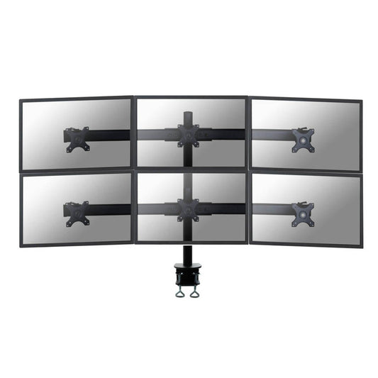 Neomounts Monitor-Halterung schwarz für 6 Monitore, Tischklemme | FPMA-D700D6