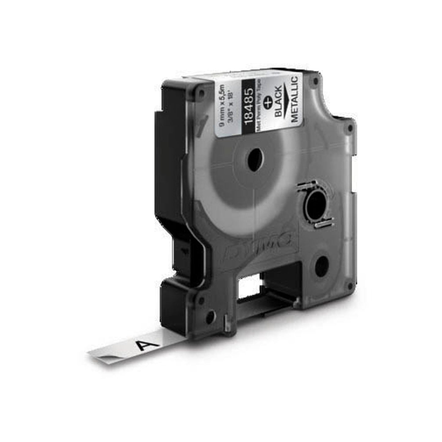 DYMO Schriftband RHINO , 9 mm schwarz auf silber | 18485