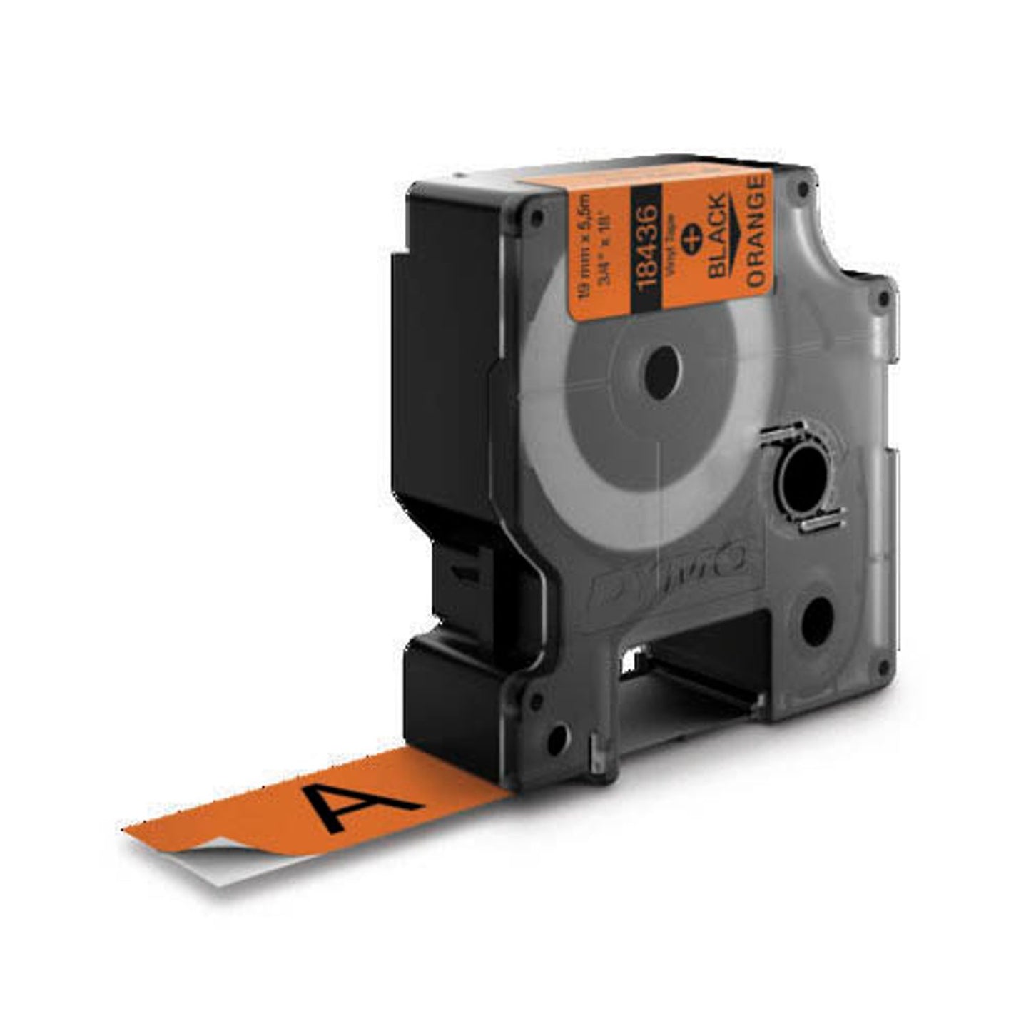 DYMO Schriftband RHINO , 19 mm schwarz auf orange | 18436