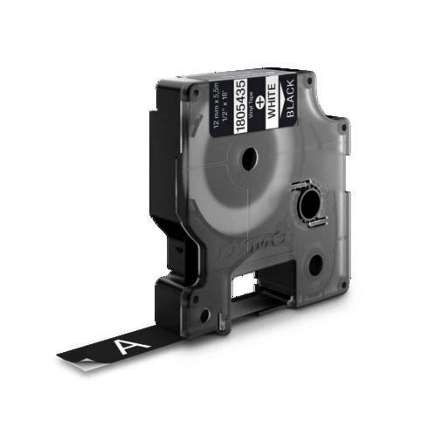 DYMO Schriftband RHINO , 12 mm weiß auf schwarz | 1805435