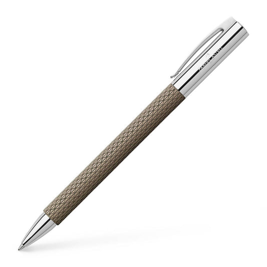 FABER-CASTELL Kugelschreiber AMBITION OpArt Black Sand schwarz, Schreibfarbe: schwarz | 147055