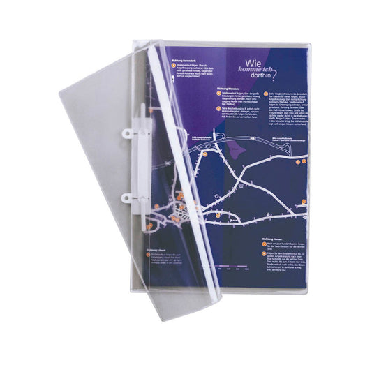 DURABLE Präsentationshefter transparent DIN A4 | 251219 | 1 Pack = 25 St.