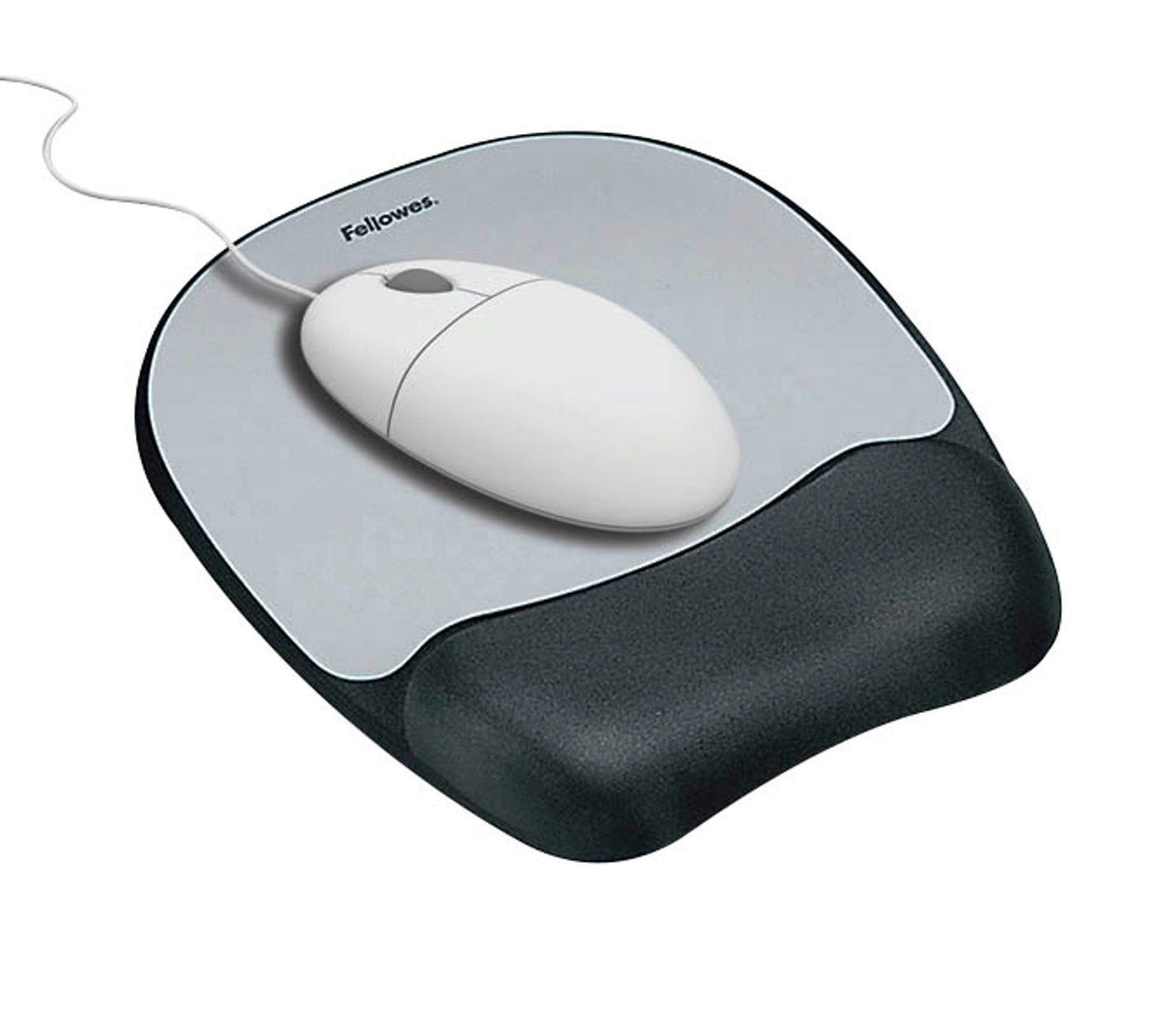 Fellowes Mousepad/Tastatur mit Handgelenkauflage Memory Foam silber