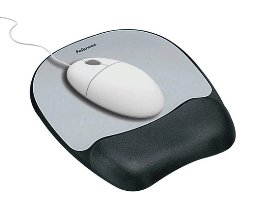 Fellowes Mousepad/Tastatur mit Handgelenkauflage Memory Foam silber