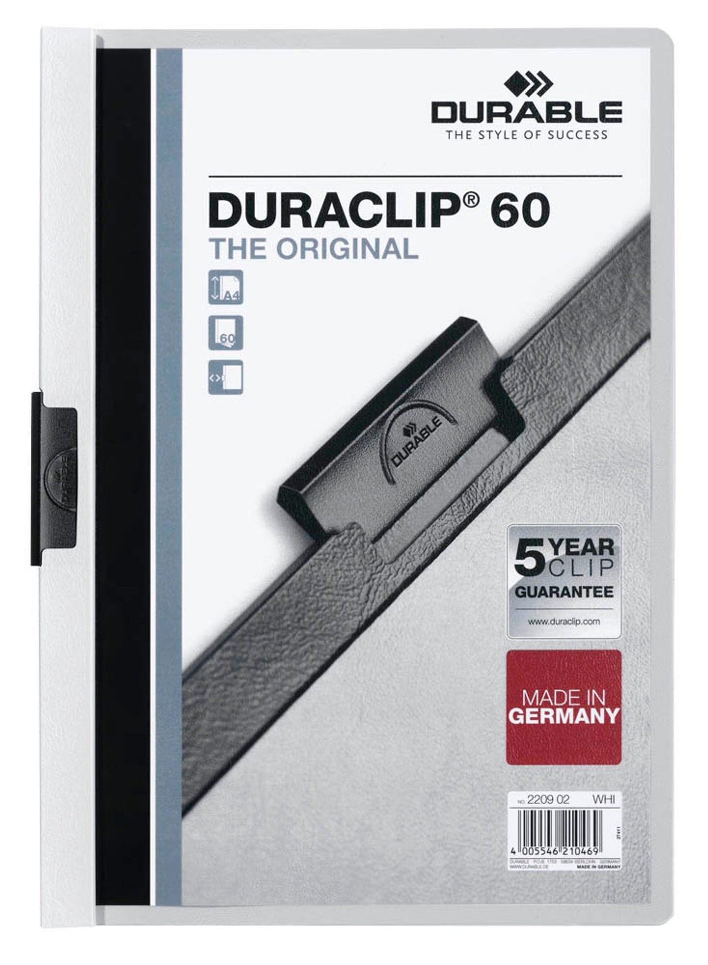25 DURABLE Klemmhefter DURACLIP
