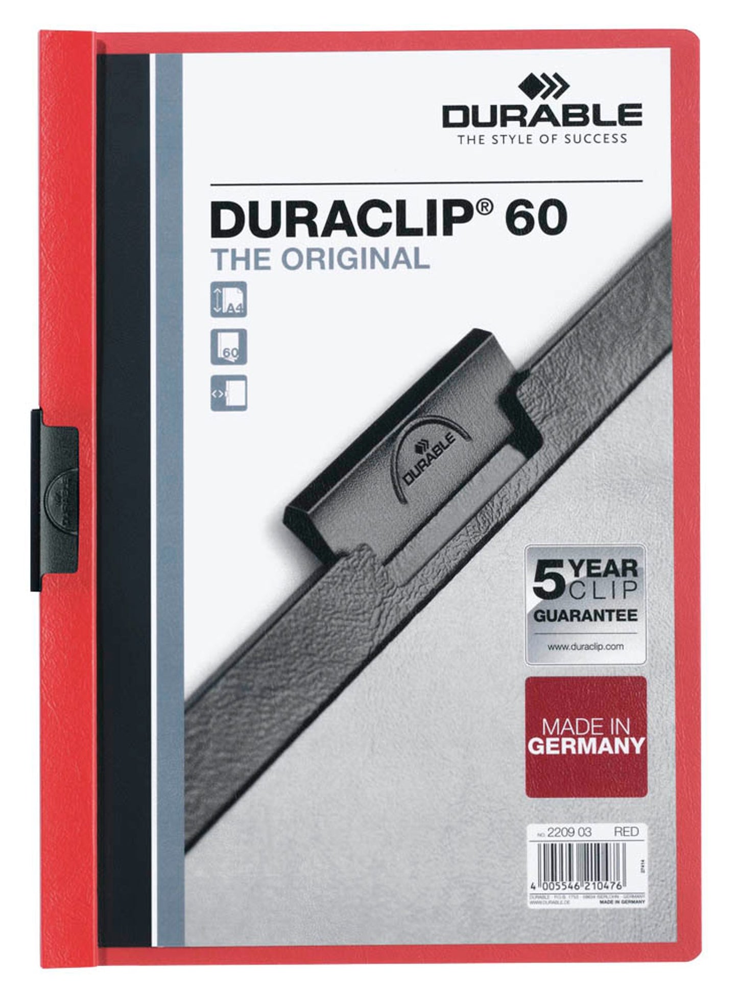 25 DURABLE Klemmhefter DURACLIP