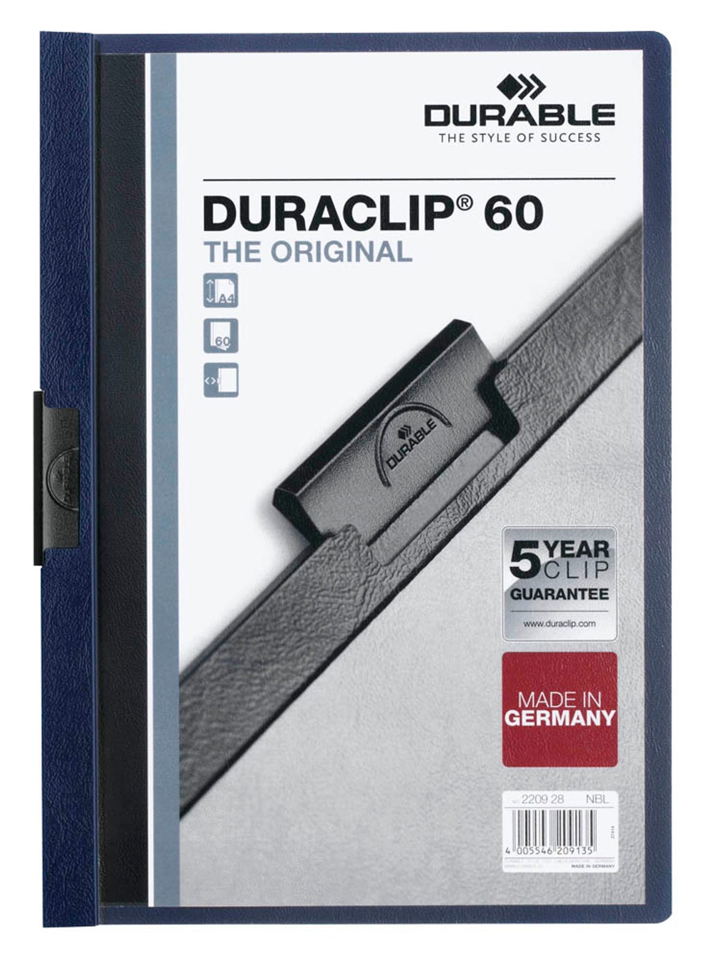 25 DURABLE Klemmhefter DURACLIP