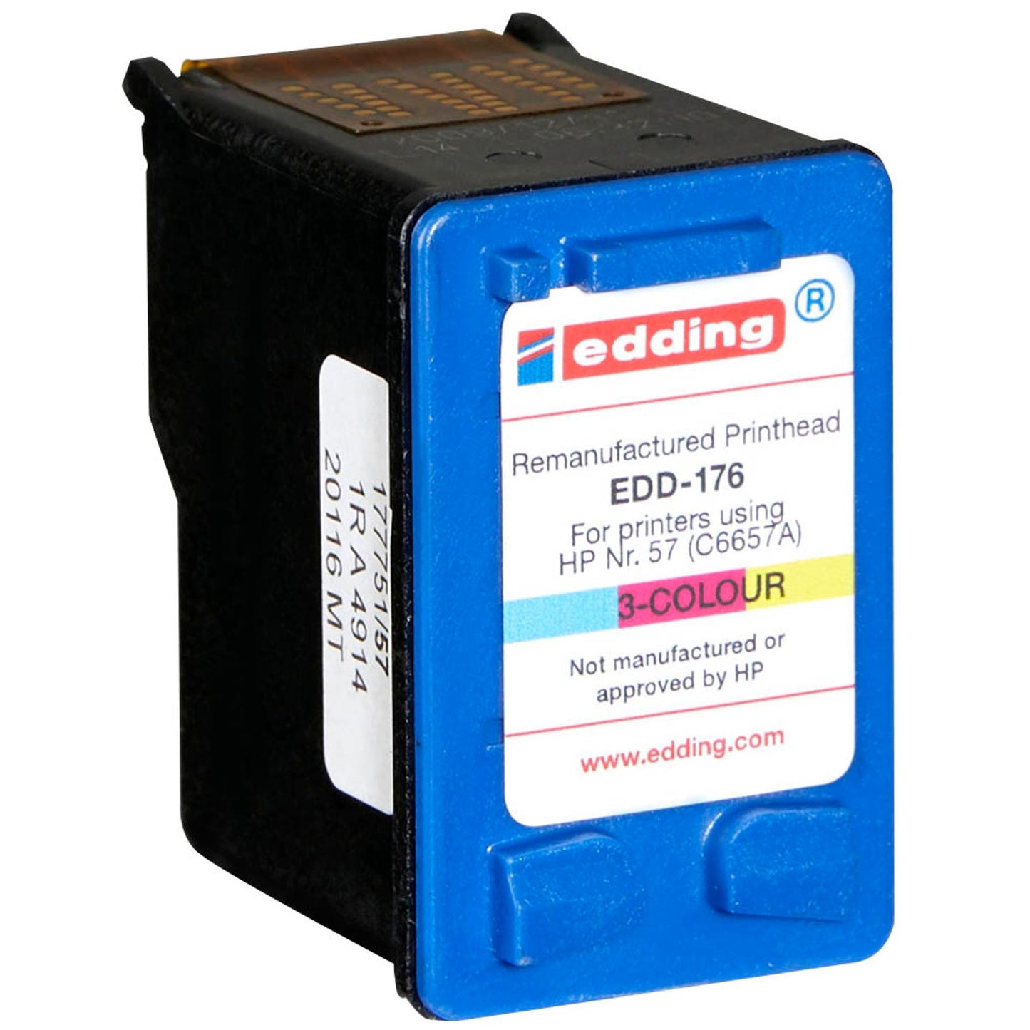 edding EDD-176 color Druckerpatrone kompatibel zu HP 57 (C6657AE) | 18-176