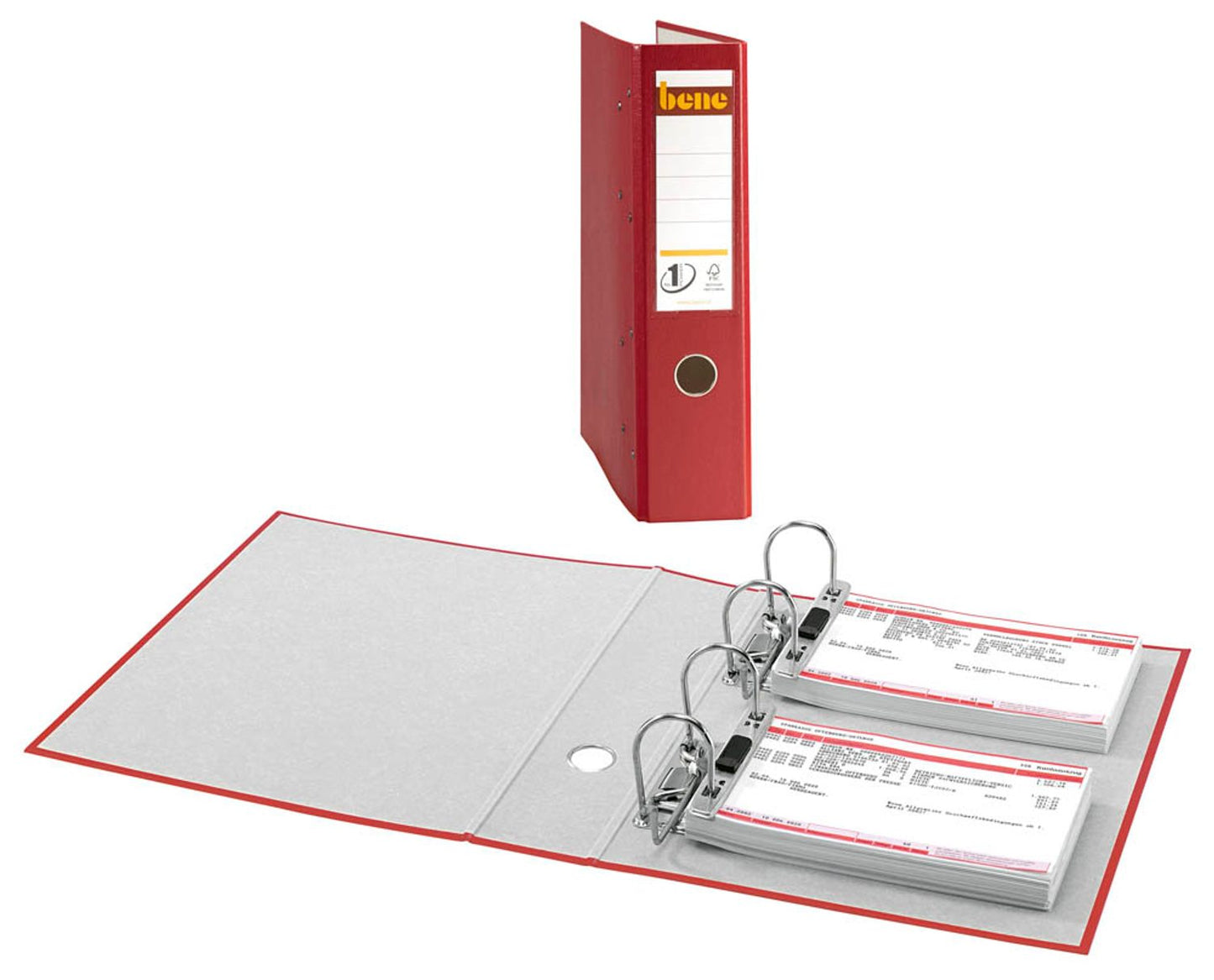 bene Doppelordner Karton 7,5 cm
