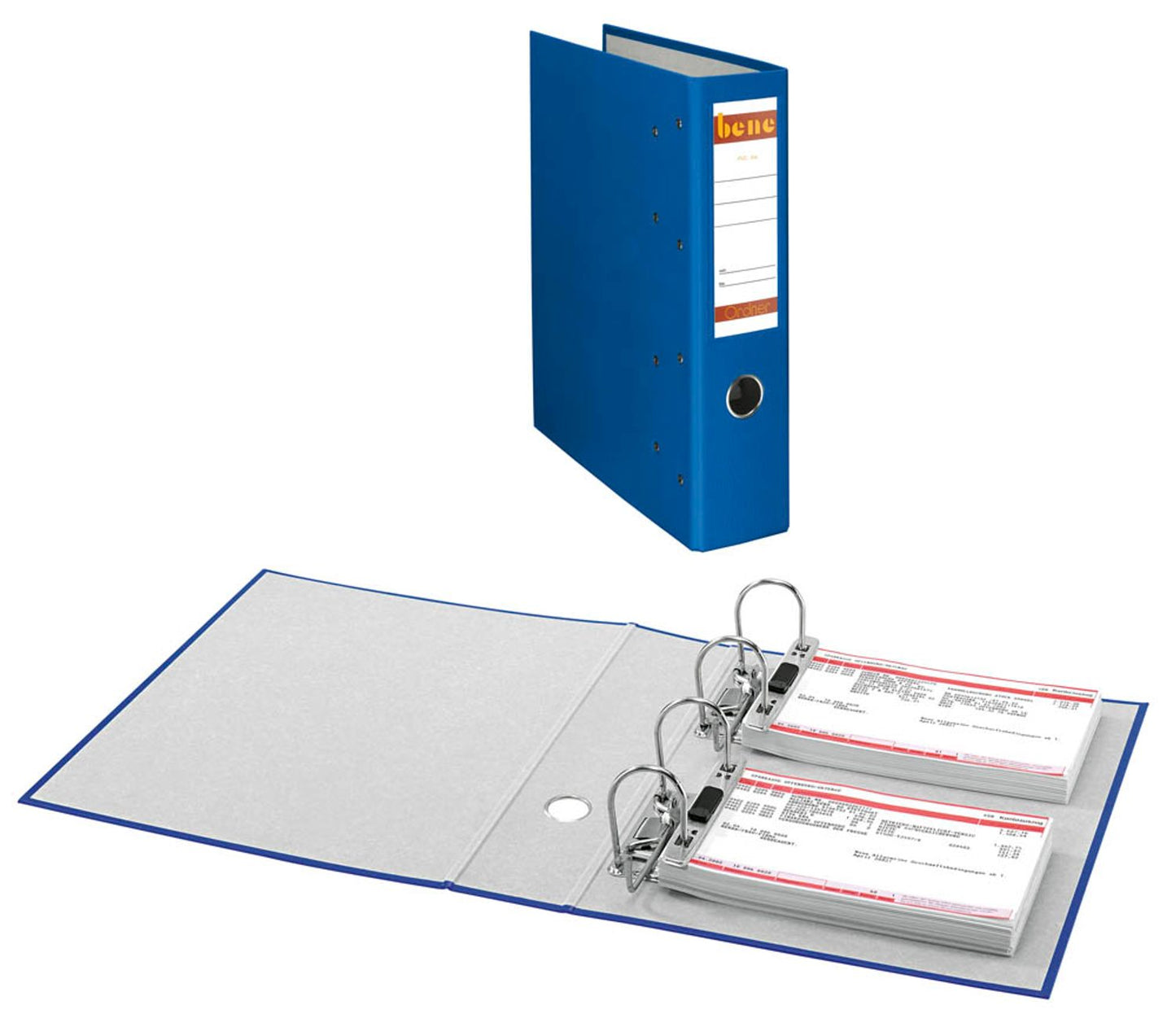 bene Doppelordner Karton 7,5 cm