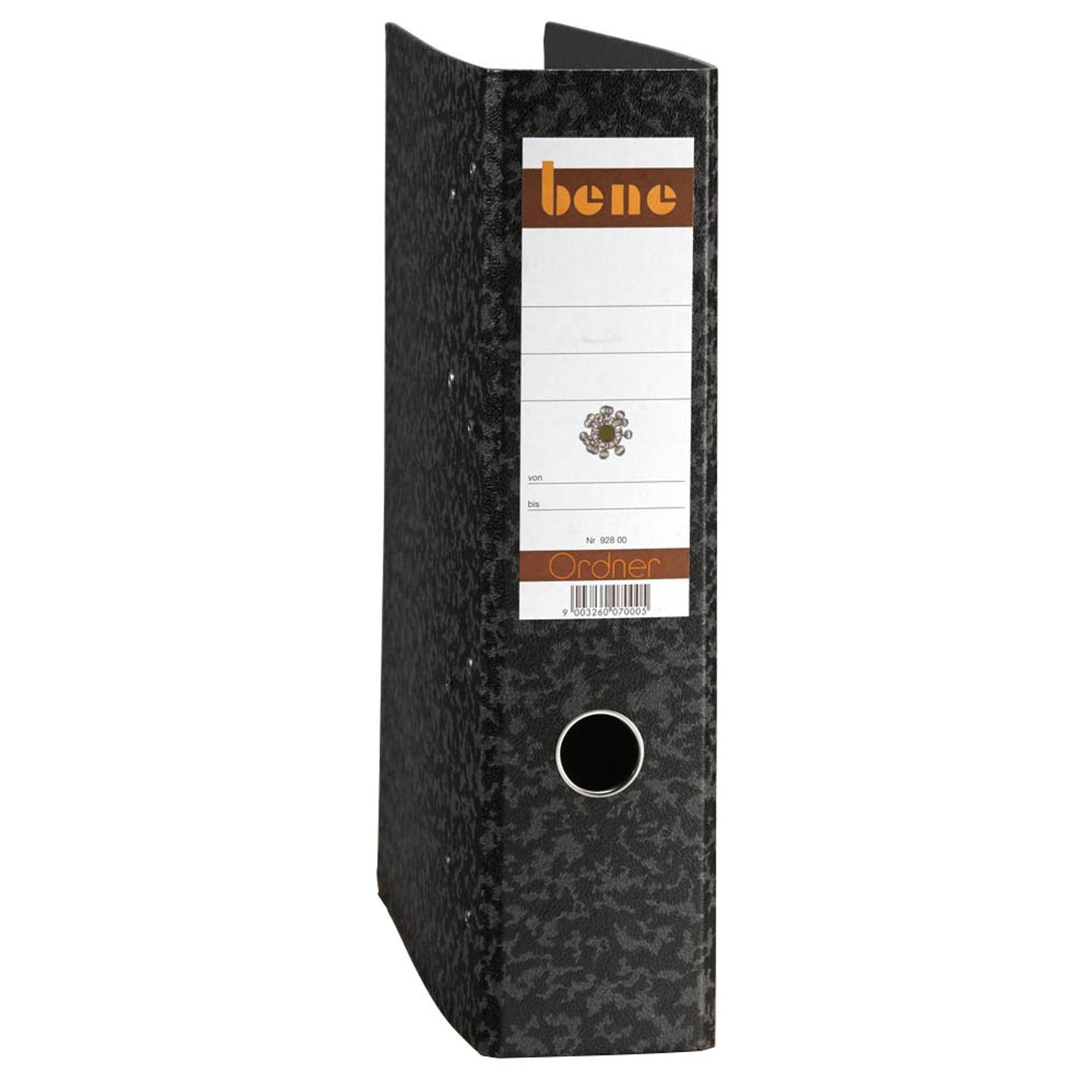 bene Doppelordner schwarz Karton 7,0 cm | 92800