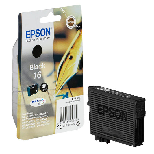 EPSON 16 / T1621 schwarz Druckerpatrone | C13T16214012