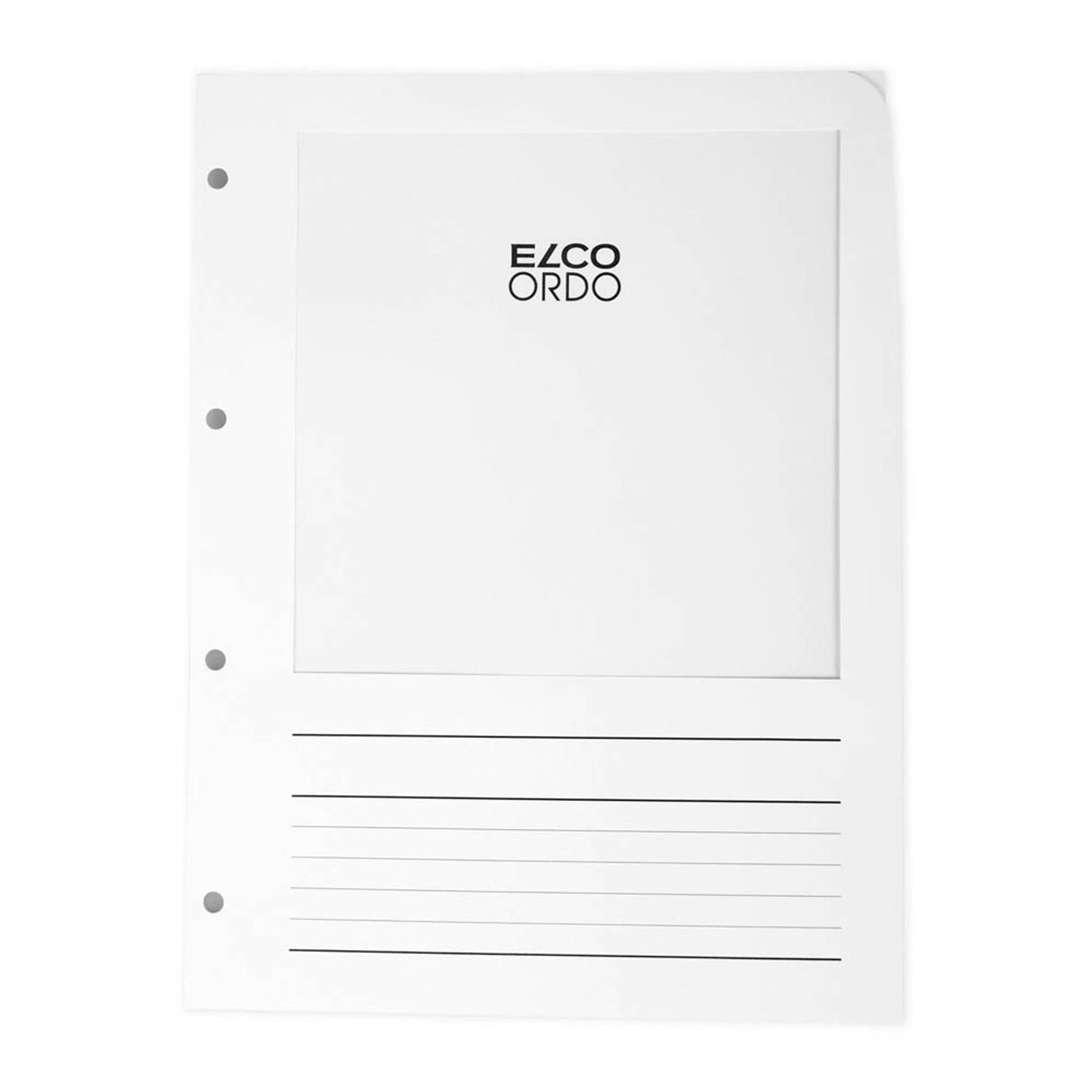 ELCO Prospekthüllen Ordo Vista DIN A4 weiß glatt 0,12 g/qm | 29462.10 | 1 Pack = 100 St.