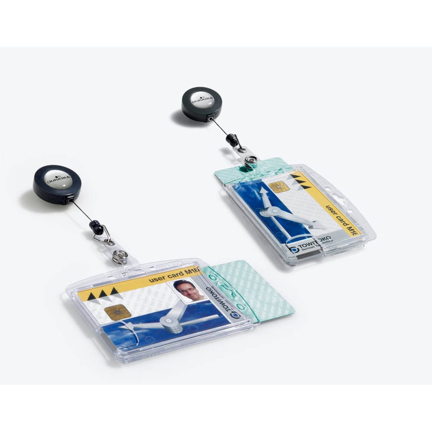 DURABLE Namensschilder mit Jojo 8,5 x 5,4 cm | 822419 | 1 Pack = 10 St.