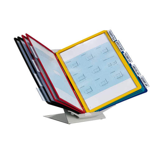 DURABLE Sichttafelsystem Vario® Pro 10 DIN A4 farbsortiert mit . Sichttafeln | 557900