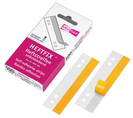 VELOFLEX Heftstreifen, selbstklebend HEFTFIX® transparent Kunststoff