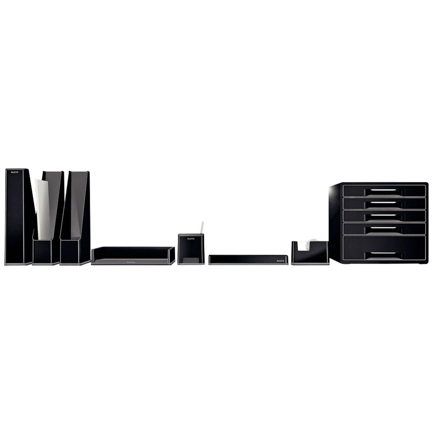 LEITZ Tischabroller Duo Colour schwarz/grau | 53640095