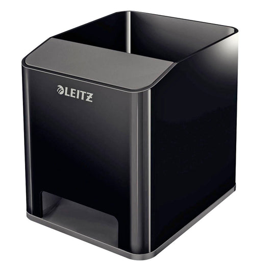 LEITZ Stiftehalter Duo Colour schwarz/grau Polystyrol 2 Fächer 9,0 x 10,1 x 10,0 cm | 53630095